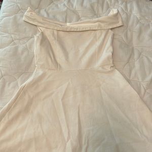 Lulus off the shoulder white dress